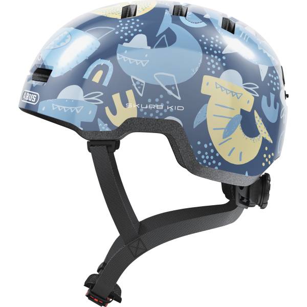 Casco Ciclismo Abus Skurb Kid Niños Blue Sharks
