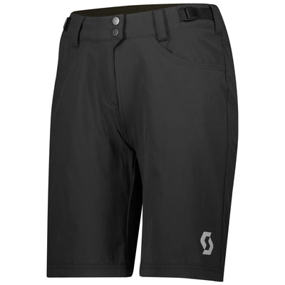 Pantalón Corto MTB Badana Scott Trail Flow Mujer Negro
