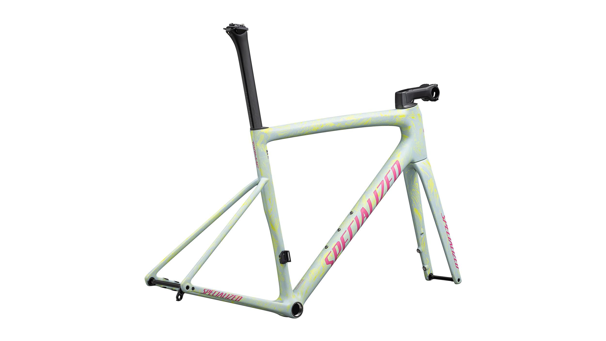 Tarmac SL8 Cuadro Carretera Specialized 2025 Satin Ion Metallic/Sea Foam Strata/Rebel Pink #3