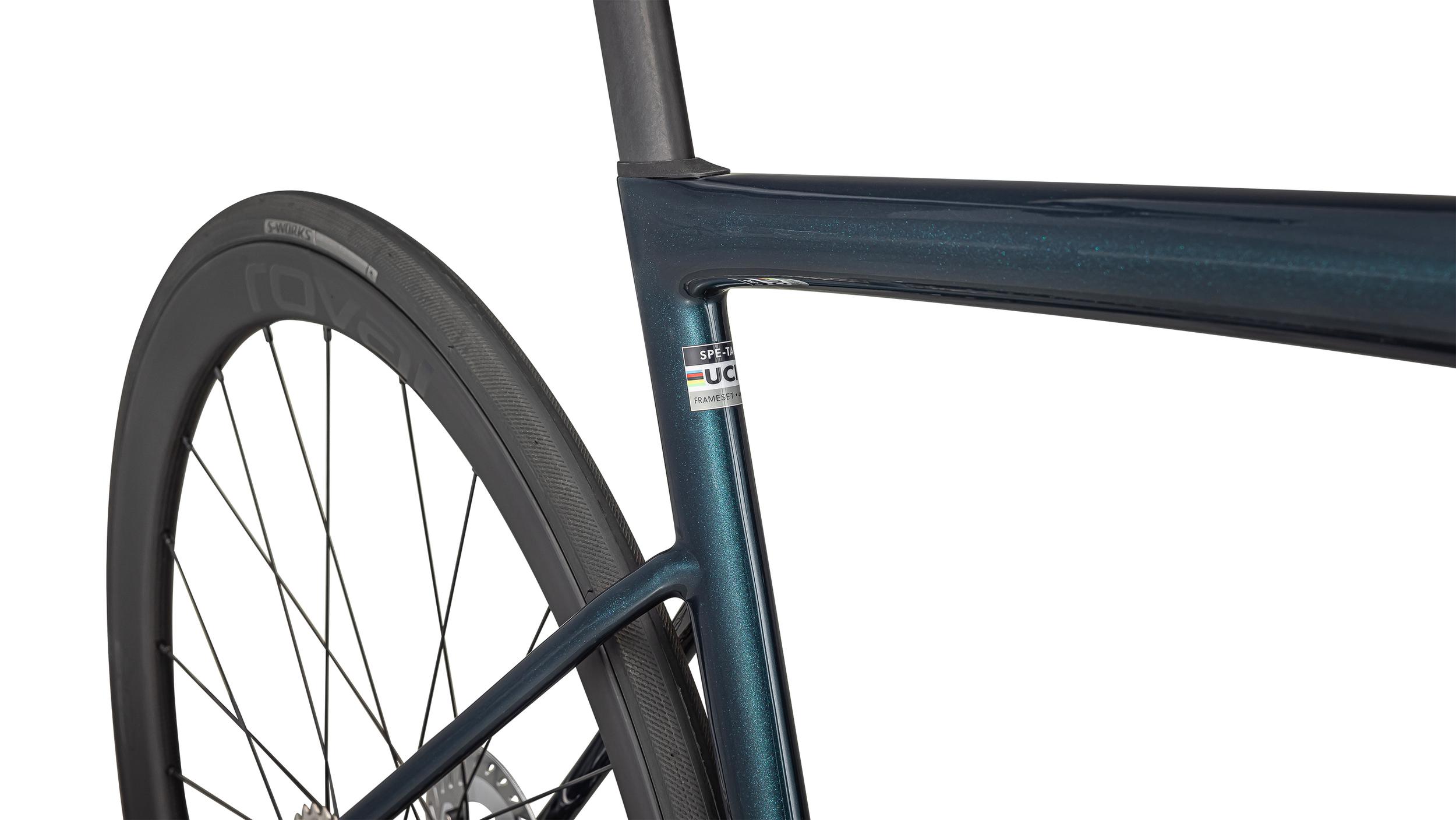 Tarmac SL8 Expert Ultegra Di2 Specialized 2025 Gloss Deep Lake Metallic/Green Pearl Over Seafoam #6